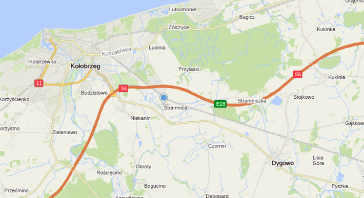 Działka, gm. Kołobrzeg, o. Stramnica, woj. zachodniopomorskie