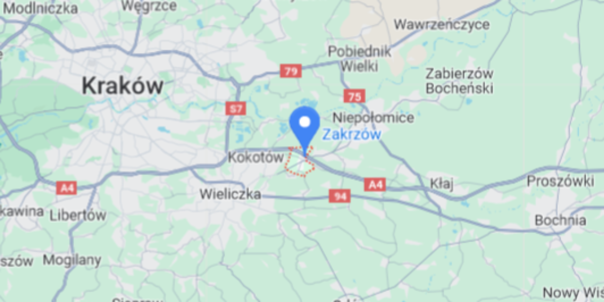 Działka na budownictwo jednorodzinne, Zakrzów, woj. małopolskie