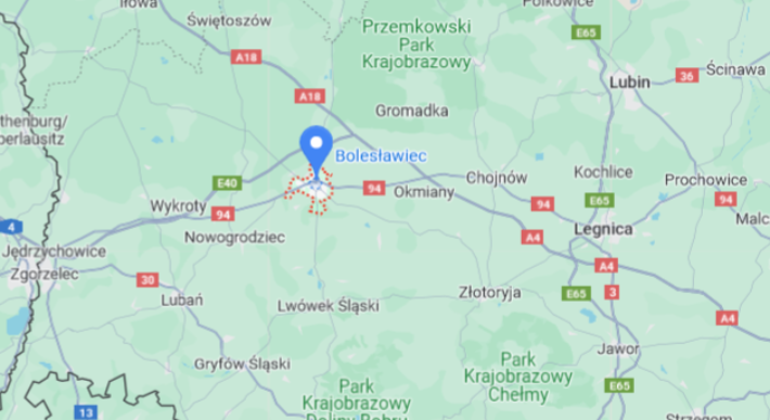 Działka na logistykę w okolicach Bolesławca, woj. dolnośląskie