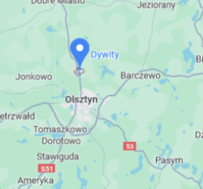 Działka w Dywitach, koło Olsztyna, woj. warmińsko-mazurskie