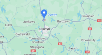Działka w Dywitach, koło Olsztyna, woj. warmińsko-mazurskie